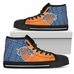 Alternative view of NBA New York Knicks High Top Shoes