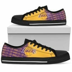 Alternative view of NBA Los Angeles Lakers Low Top Shoes