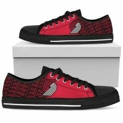 Alternative view of NBA Portland Trail Blazers Low Top Shoes