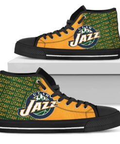 Alternative view of NBA Utah Jazz High Top Shoes