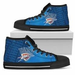 Alternative view of NBA Oklahoma City Thunder High Top Shoes