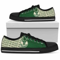Alternative view of NBA Milwaukee Bucks Low Top Shoes