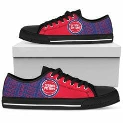Alternative view of NBA Detroit Pistons Low Top Shoes