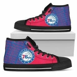 Alternative view of NBA Philadelphia 76ers High Top Shoes