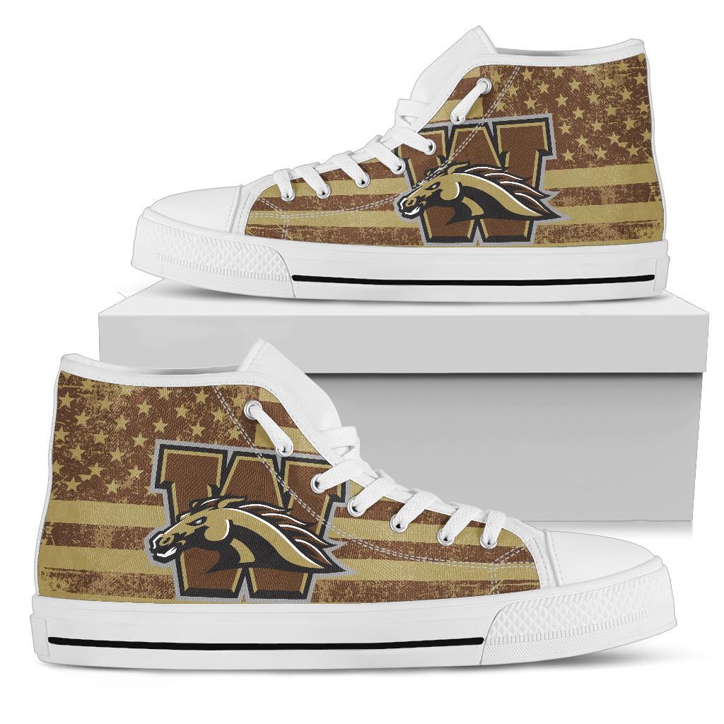 NCAA Western Michigan Broncos High Top Shoes
