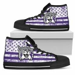 Alternative view of NCAA Weber State Wildcats High Top Shoes