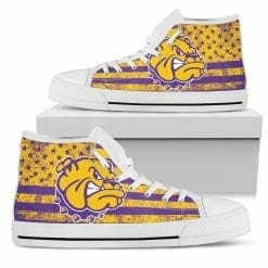 NCAA Western Illinois Leathernecks High Top Shoes