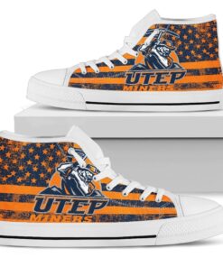NCAA UTEP Miners High Top Shoes