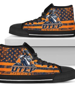 Alternative view of NCAA UTEP Miners High Top Shoes