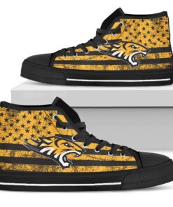 Alternative view of NCAA Towson Tigers High Top Shoes