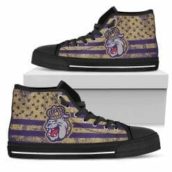 Alternative view of NCAA James Madison Dukes High Top Shoes
