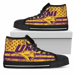 Alternative view of NCAA Northern Iowa Panthers High Top Shoes