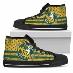 NCAA William & Mary Tribe High Top Shoes - Image 2