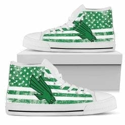NCAA North Texas Mean Green High Top Shoes