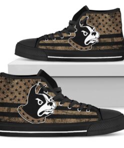 Alternative view of NCAA Wofford Terriers High Top Shoes