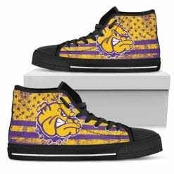Alternative view of NCAA Western Illinois Leathernecks High Top Shoes