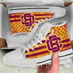 Alternative view of NCAA Bethune-Cookman Wildcats High Top Shoes