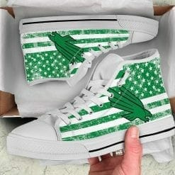 NCAA North Texas Mean Green High Top Shoes - Image 4