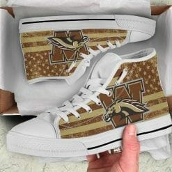 NCAA Western Michigan Broncos High Top Shoes - Image 3