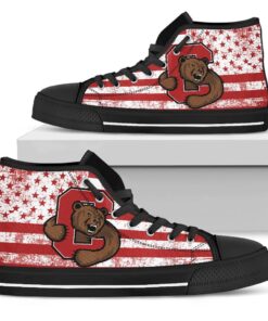 NCAA Cornell Big Red High Top Shoes - Image 2