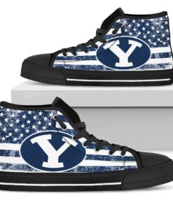 Alternative view of NCAA Brigham Young Cougars High Top Shoes