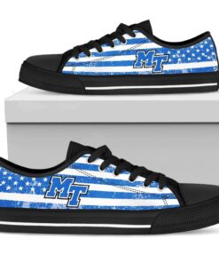 Alternative view of NCAA Middle Tennessee State Blue Raiders Low Top Shoes