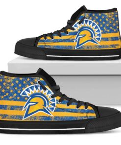 Alternative view of NCAA San Jose State Spartans High Top Shoes