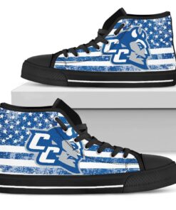 Alternative view of NCAA Central Connecticut State Blue Devils High Top Shoes