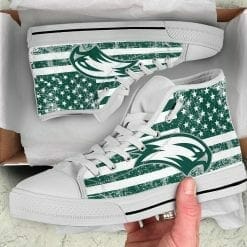 NCAA Wagner Seahawks High Top Shoes - Image 3