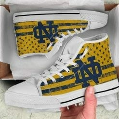 NCAA Notre Dame Fighting Irish High Top Shoes - Image 4