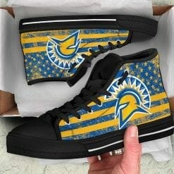 NCAA San Jose State Spartans High Top Shoes - Image 3