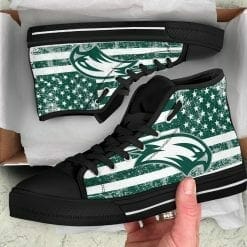 NCAA Wagner Seahawks High Top Shoes - Image 4