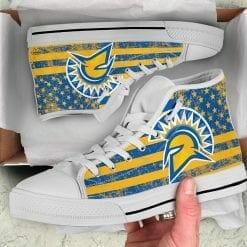 NCAA San Jose State Spartans High Top Shoes - Image 4