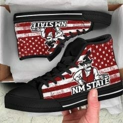 NCAA New Mexico State Aggies High Top Shoes - Image 4