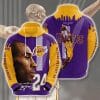 NBA Los Angeles Lakers Kobe Bryant Gold Purple Pullover Hoodie