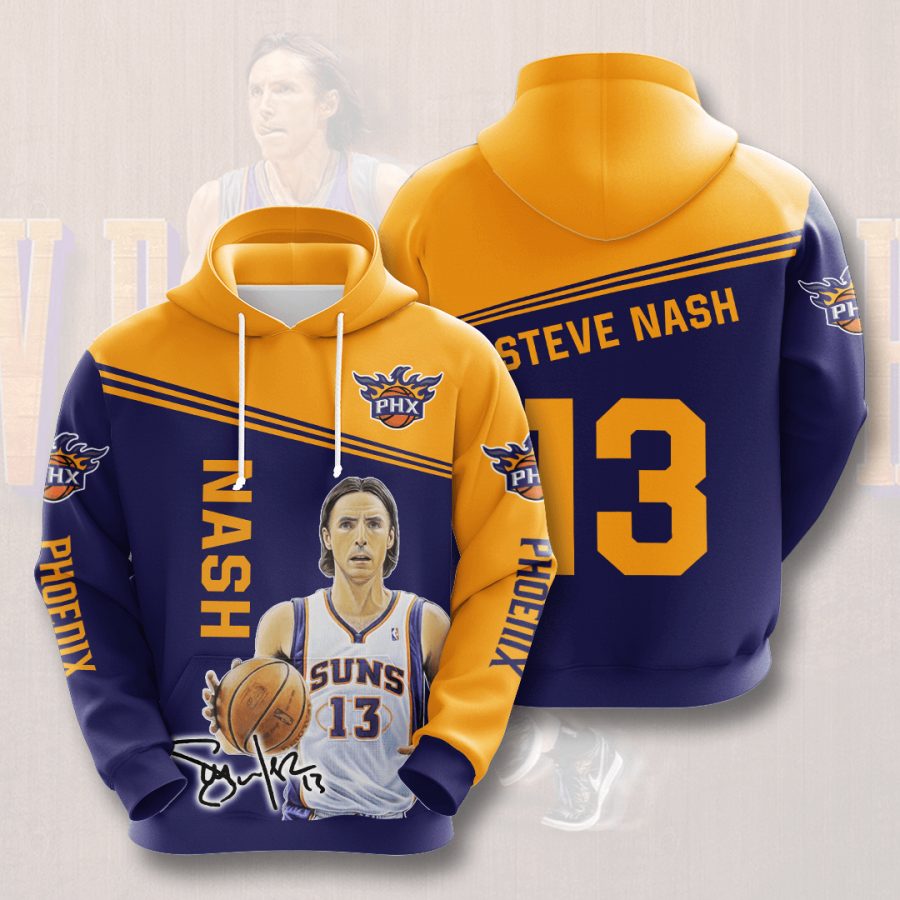 NBA Phoenix Suns Steve Nash Pullover Hoodie