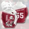 NFL Arizona Cardinals Chandler Jones Red White Pullover Hoodie