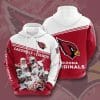 NFL Arizona Cardinals Legends Red White Pullover Hoodie