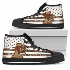 Alternative view of NCAA Lehigh Mountain Hawks High Top Shoes