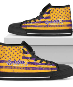 Alternative view of NCAA LSU Shreveport Pilots High Top Shoes
