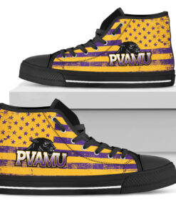 Alternative view of NCAA Prairie View A&M Panthers High Top Shoes