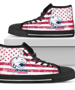 Alternative view of NCAA South Alabama Jaguars High Top Shoes