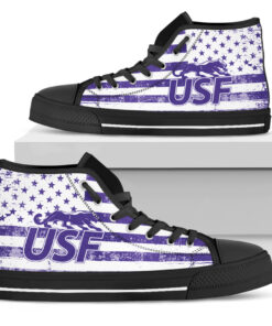 Alternative view of NCAA University of Sioux Falls Cougars High Top Shoes