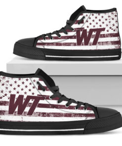 Alternative view of NCAA West Texas A&M Buffaloes High Top Shoes