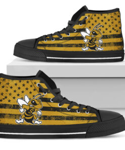 Alternative view of NCAA West Virginia State Yellow Jackets High Top Shoes