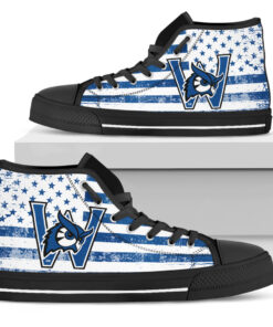 Alternative view of NCAA Westfield State Owls High Top Shoes