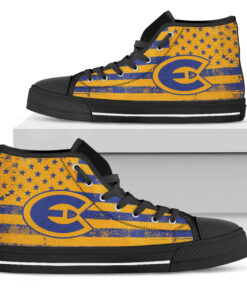 Alternative view of NCAA Wisconsin Eau Claire Blugolds High Top Shoes