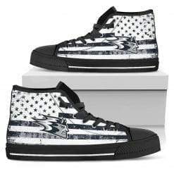 Alternative view of NCAA Wisconsin Stout Blue Devils High Top Shoes