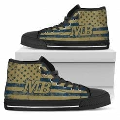Alternative view of NCAA Cal State Monterey Bay Otters High Top Shoes