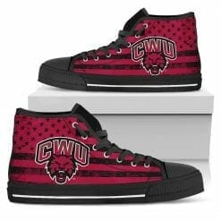 Alternative view of NCAA Central Washington Wildcats High Top Shoes